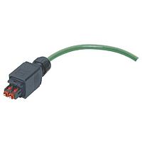 HARTING 33531110020001 Fiber Optic Cable Assemblies Han PushPull SCRJ Fiber Optic Cable Assembly, Plastic, Single Ended, POF MM 980/1000um, PUR, 2m