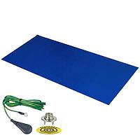 Desco 66220 Table Mat DUAL LAYER RUBB MAT .060X30X72" DK BLUE