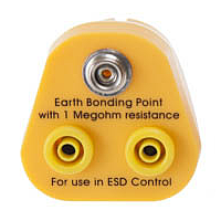 Bosch Static BSC-H03 Grounding UK Plug (2 x 4mm Plug Socket & 1 x 10mm stud)