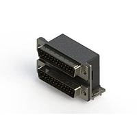 EDAC 661-025-364-037 Dual Port D-Sub Connectors Right-angle Dual Port D-Sub Connector
