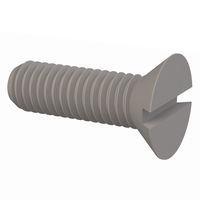 Essentra Components 021032A062 Slotted Countersunk 82 Slotted CSK Screw, #10-32 Thread, 5/8 Lg