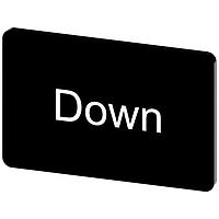 SIEMENS 3SU19000AD160DM0 Labeling Plate, Down INSCR. LABEL, BLACK 17.5 X 27MM, DOWN