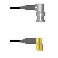 Amphenol Custom Cable Q-0E0360008012i RF Cable Assemblies BNC-RP/SMA-RP RG58 12I
