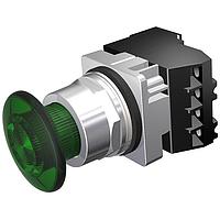 SIEMENS 52PP2BSAB Push-Pull PP2,MTD,FV 6V,FULL ILL GRN,1NO-1NC,LED