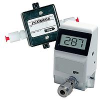 OMEGA FLR1201-BR-D Stainless Steel Low Flow Turbine Flow Meter w/Optional Display (1/4 in, Acetal Tube Fitting, 10 l/min)