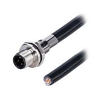 Same Sky (formerly CUI Devices) CDM1251-04D-MW-R9-300-67 Sensor Cables / Actuator Cables Solder Type,Rear Fasten PG9,D-Code 4PIN ,Screw Copper alloy,PVC  3.0M