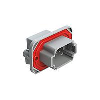 Amphenol SINE Systems AT13-08PA-BM05CP Automotive Connectors 8 Position 90 Flange Mount PCB Receptacle