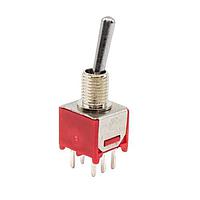 E-Switch 200MDP1T1B1M2QE Toggle Switches 3A 120VAC / 28VDC On-None-On PC Mnt