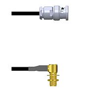Amphenol Custom Cable Q-0J02P0003108i RF Cable Assemblies BNC-SP/SMA-RJB G174 108I