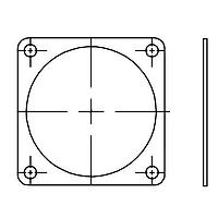 Glenair 930-001S04 Gasket GSKT FLANGE MT RCPT CONNECTOR SILICONE