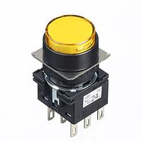 IDEC LB1L-M1T64Y Standard Switches LB 16mm Illuminated PB DPDT Y