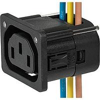 Schurter 3-104-298 Outlets 10A APP OUTLET 2.5mm 12AWG V & S LOCK BL
