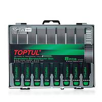 TOPTUL GAAW0803 8PCS Precision Screwdriver Set (Slotted, Phillips & Star Type)