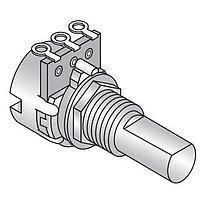 Alpha (Taiwan) RV120F-10-15F-B10K-0075 Rotary Linear D-Shaft 10K