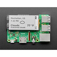 Adafruit 4687 On Screen Display Boards Adafruit 2.13 Monochrome E-Ink Bonnet for Raspberry Pi - SSD1680