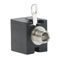 Same Sky (formerly CUI Devices) MJ-2507 Phone Connectors 2.5 mm, Mono, Vertical, Panel Mount, Threaded Bushing, 2 Conductors, 1 Internal Switch, Audio Jack Connector