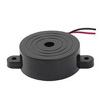 Same Sky (formerly CUI Devices) CPE-353 Piezoelectric 41.8 mm piezo audio indicator, 3 - 28 V dc, lead wires, 2.8 KHz, mounting tabs, slow pulse