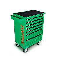 TOPTUL GE-30805 W/7-Drawer Tool Trolley (308 pcs; Green)
