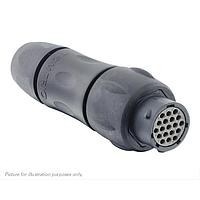 Eaton Souriau-Sunbank UTSX1JC1419SY Receptacles In line receptacle, with cable gland backshell, for 19 female contacts, IP68/69K, keying Y