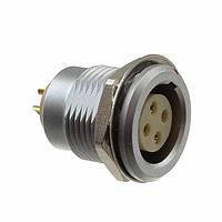 NorComp 822B004-203RF01 Connectors 2B 4P FML PNL MNT FIXED FRONT NUT
