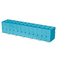 Same Sky (formerly CUI Devices) TBL008V-1000-12BE Fixed Terminal Blocks Terminal block, screwless, 10.0, Vertical, 12, Blue