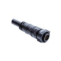Amphenol LTW CD-09AFMM-QL8D10 Sensor Cables / Actuator Cables X-Lok, Middle Size, Plastic, 5A, 09 pins, Female Connector, Male Contact, Straight, Push Lock, Overmolded, Length 10000mm, IP68