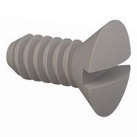 Essentra Components 330440A025 Slotted Countersunk 82 Slotted CSK Screw, #4-40 Thread, 1/4 Lg