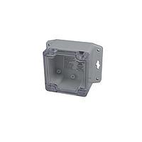 Bud Industries PN-1331-CMB NEMA Box IP65 NEMA 4X Box with Clear Cover and Mounting Brackets (3.2 X 3.2 X 2.2 In)