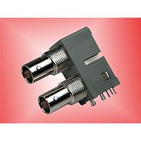Bomar 364M2595 PCB Receptacles X-2 DUAL BNC R/A PCB JACKS METAL