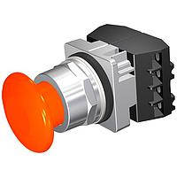 SIEMENS 52PM9W8B Pushbutton PUSHBUTTON,MOM,ORG,1 3/4" PLST,2POS,2BJK