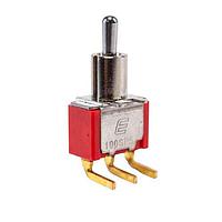 E-Switch 100SP3T2B4M6RE Toggle Switches ON-OFF-ON PC MNT