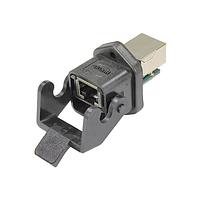 HARTING 09452251100 Industrial IP67 DATA 3A PANEL FEED THRU STRT PLSTC