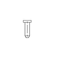 Mill-Max 4268-0-00-15-00-00-33-0 Terminal Pin, Nail Head Nail Head Pin Through Hole