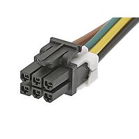Molex 45135-0601 Discrete Wire Cable Assemblies MiniFit TPA2 6CKT DR 150MM OTS CBLE ASSY