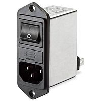 Schaffner FN283E-2-06 Inlets 2A FASTON W/CHOKE COMPCT PWR ENTRY MOD