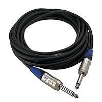 Io Audio Technologies IO-IC109020-M2MBL Audio Cable Cable Assembly, 1/4" TS to 1/4" TS, Shark Blue Connector, Mono, 20 Foot