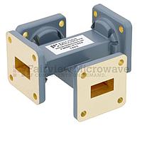 Fairview  FMWCP1050 50 dB WR-62 Waveguide Crossguide Coupler With UG-419/U Square Cover Flange from 12.4 GHz to 18 GHz