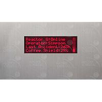 Matrix Orbital BLC2041-AL-R PC Bay Inserts, LCD Characters 20x4 Red Txt Blk B/G Key w/ Mnt Slv Brkt