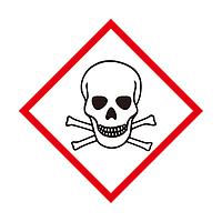 Sysbel WL007 Toxic Label GHS Label