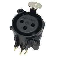 NEUTRIK NC3FAAH Receptacles RECP, AA series, XLR 3 pin, plastic/gold