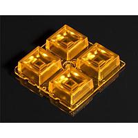 Ledil C19175_AMBER-2X2-W LED Lenses Multi-lens square 4 Pos 50.0mm (D) 8.50m