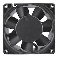 Qualtek Electronics FMA1-08025WBHT12 EC Fans EC FAN, 80x80x25mm, 2-BALL BEARING, HIGH SPEED, 100-240VAC, TERMINALS