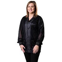 Desco 73868 Jacket with Knitted Cuffs (Black, 5X-Large)