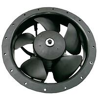 Delta Electronics, Inc. AFL22AUHW-P0 Axial EC Axial Fan, 222x80mm Round, 115/230VAC, 2500/1800RPM, 3x Lead Wires, IP56