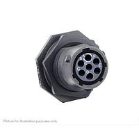 Eaton Souriau-Sunbank UTSX710E7S Receptacles Jam nut receptacle, without backshell, with 7 female solder contacts, IP68/69K in unmated conditions