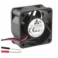 Delta Electronics, Inc. EUB0424HD Tubeaxial DC Tubeaxial Fan, 40x20mm, 24VDC, Superflo Bearing, Lead Wires