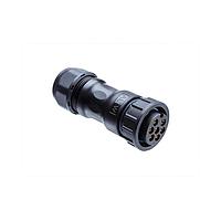 Amphenol LTW ADC-07BFFC-SL7LP0 Standard Circular Connector Ceres, Large Size, Plastic, 20A, 07 pins, Female Connector, Female Contact, Straight, Screw Thread, Crimp, Field Installable, F12.1 - F14.0mm, IP67