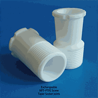 Cowie CW.PC711.3438 PTFE Screw Socket, 1.5” NPT, 34/-, for 34/45 & 34/35 Cones, Φ48×h55mm