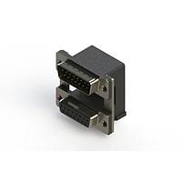 EDAC 663-015-264-008 Dual Port D-Sub Connectors Right-angle Dual Port D-Sub Connector