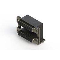 EDAC 662-025-364-04A Dual Port D-Sub Connectors Right-angle Dual Port D-Sub Connector